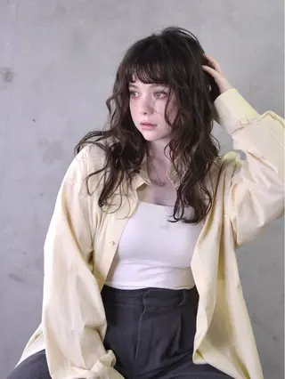 ロング coii🌼はな🌼 ブリーチストレートのヘアスタイル