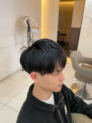 ショート メンズ 髪質改善/縮毛/トリ ートメント/平野広大のヘアスタイル