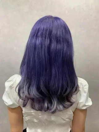 ロング カラー ヘアアレンジ 💎yuto💎 ハイトーン/韓国ヘアのヘアスタイル