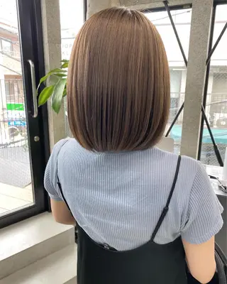 ショート カラー パーマ OVER→三軒茶屋 /縮毛矯正・髪質改善のヘアスタイル