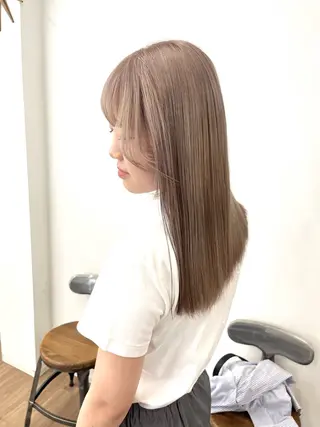ミディアム カラー ヘアアレンジ HIROKO / 透明感暖色カラー🎀のヘアスタイル