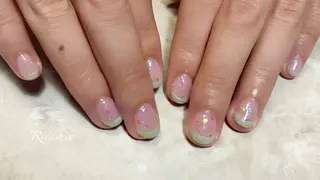 ネイル うる艶♡透明感ネイル Rirashiaのネイルデザイン