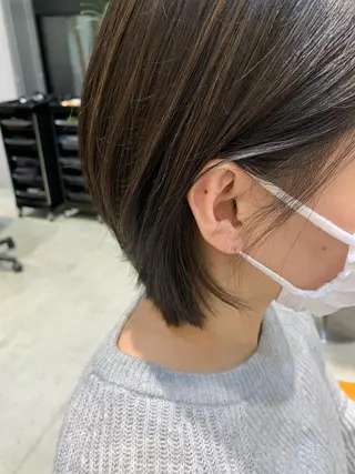 ショート カラー ヒロミ/アレンジ/ アンニュイ/透け感のヘアスタイル