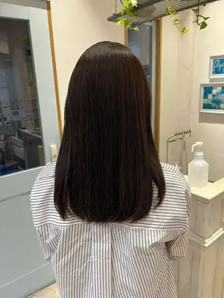 セミロング カラー 🌱ぱっつとボブカ ット🌱/Ryotaのヘアスタイル