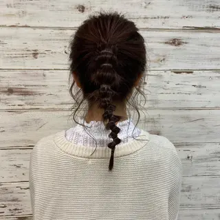 セミロング カラー ヘアアレンジ イチカワ ミオ/ minim hairのヘアスタイル