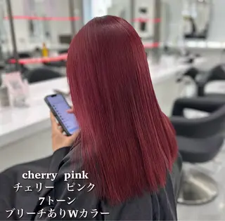 ロング カラー kazuki🍑韓国 トレンド暖色🫗のヘアスタイル