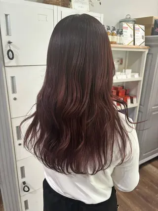 ロング カラー Risa🐈⬛/ グレージュ/透明感のヘアスタイル