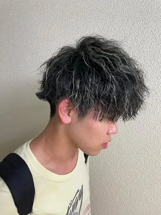 ショート カラー パーマ メンズ 辻堂メンズ特化 YU-YAのヘアスタイル