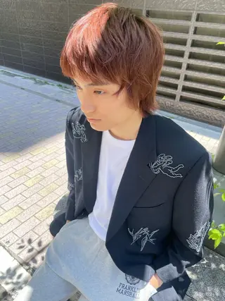 ショート カラー スパイラルパーマ 🌐hina⭐️のヘアスタイル