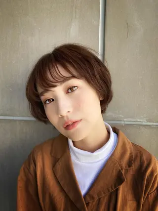 ショート カラー たなか ちあきのヘアスタイル