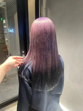 ロング カラー 暖色/ハイトーン/ カラー/HBLのヘアスタイル