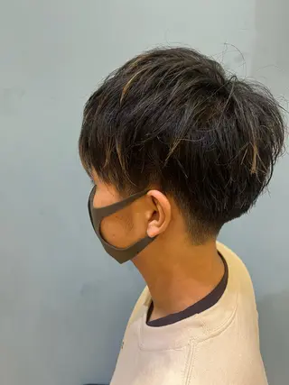 ショート メンズ ハイトーン/ブリーチ 八重津 晃輔のヘアスタイル