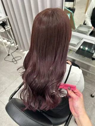 セミロング カラー 髪質改善/美髪カラー 🫧RISA🎀のヘアスタイル
