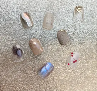 ネイル akari✨ 韓国風、メンズネイルのネイルデザイン