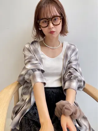 カラー 中西 麗奈のヘアスタイル