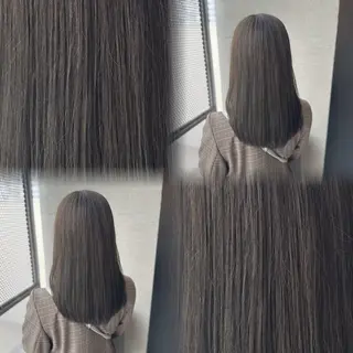 セミロング カラー 髙橋 李里亜のヘアスタイル