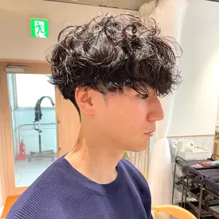 パーマ メンズ メンズ指名no'1 佐藤　亘のヘアスタイル