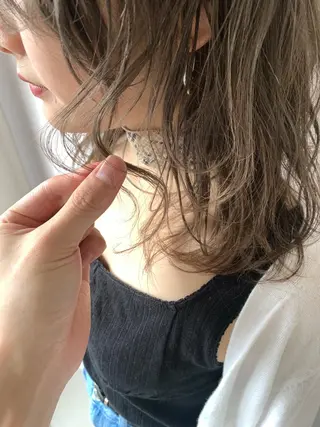 ミディアム パーマ vain【ヴェイン】渋谷所属・タカハシ ショウタのヘアスタイル