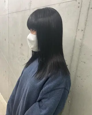 セミロング カラー puf/ rinaのヘアスタイル