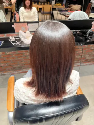 ミディアム 田中 美月のヘアスタイル