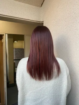 ロング カラー ブリーチカラーと、髪 質改善。HARUKAのヘアスタイル