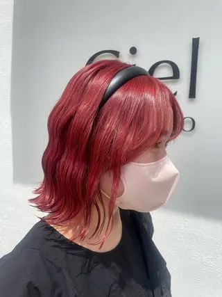 ショート カラー SARA古賀店 かすみ🐬🩵のヘアスタイル