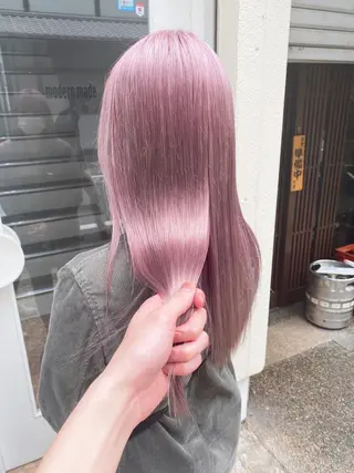 ロング カラー Via officialのヘアスタイル