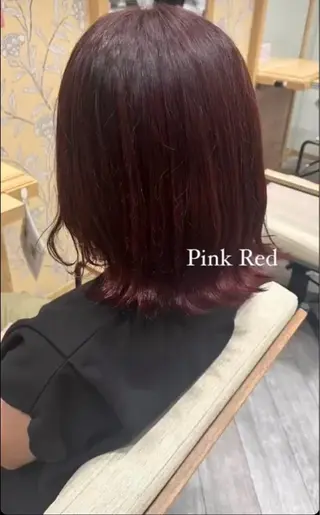 ミディアム 細包 夕貴のヘアスタイル
