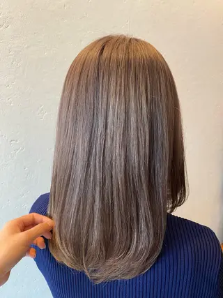 ミディアム 希優🌺ソムリエ /ブリーチ/カットのヘアスタイル