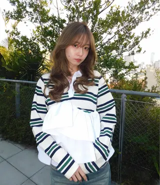 ロング カラー KARIN🤍 /レイヤーカットのヘアスタイル