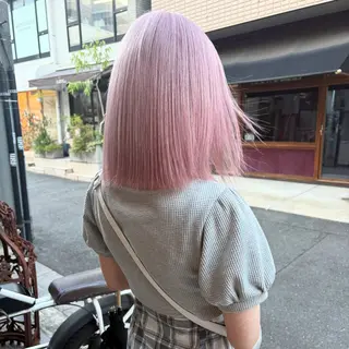ショート カラー ヘアアレンジ ハイトーン/美髪矯正 🍃大江拓実のヘアスタイル