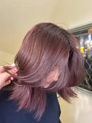 ミディアム カラー ヘアアレンジ ☕️結【suii.】 ボブ/ヘアセット☕️のヘアスタイル