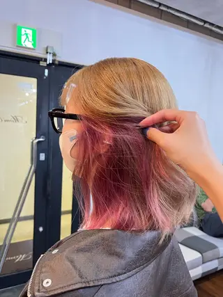 セミロング カラー メンズパーマ/ ももかのヘアスタイル