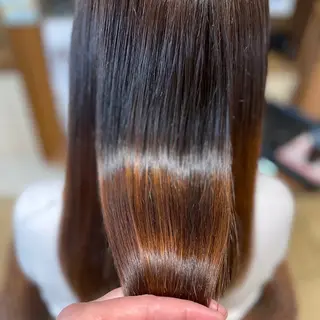 セミロング カラー パーマ エイジングケア特化 美容師✂️山崎竜二のヘアスタイル