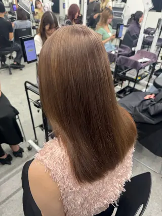 ロング カラー ヘアアレンジ 🥀レイヤー×ハイト ーントレンドヘア🥀のヘアスタイル