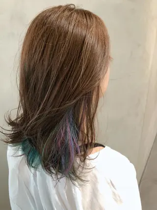 ミディアム カラー 大西 直人のヘアスタイル