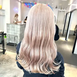 ロング カラー ヘアアレンジ 🎀暖色カラー🎀 ♡yurika♡のヘアスタイル