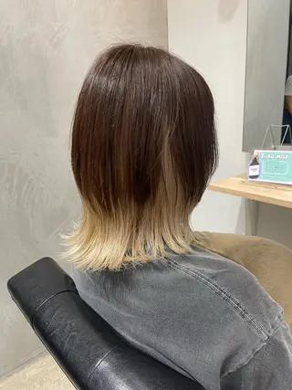 ミディアム カラー 南雲 由麻のヘアスタイル