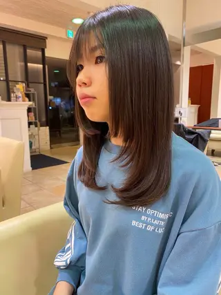 セミロング Fuse所属・Hana ⭐️カラーモデル募集のヘアスタイル