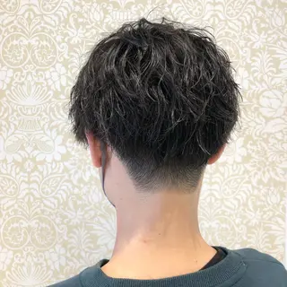 ミディアム パーマ メンズ 🐠寒色系×パーマ 櫻井　麿偉🐏のヘアスタイル