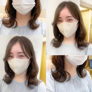 ミディアム 産休中2026.4月 復帰予定/野崎華代のヘアスタイル