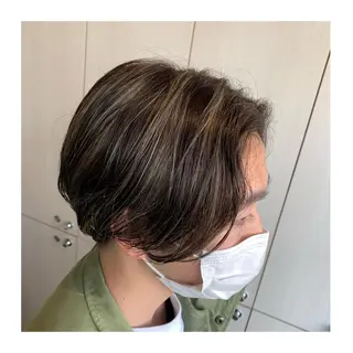 カラー メンズ あべ ゆうかのヘアスタイル