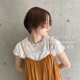 ショート 白髪ぼかしシークレッ トハイライト/店長のヘアスタイル