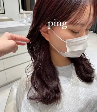 ロング k-twoたき✨艶感 カラー/美髪矯正のヘアスタイル