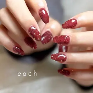 ネイル 𝒆𝒂𝒄𝒉 kanako 🕊のネイルデザイン