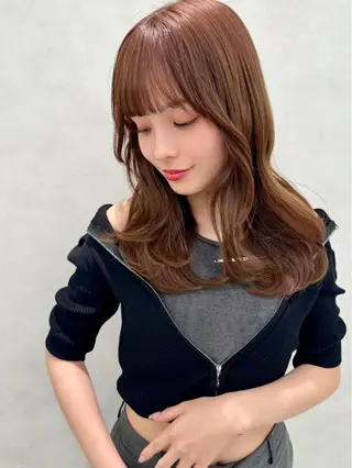 セミロング 【韓国ヘア】公式 🇰🇷Ash中野のヘアスタイル