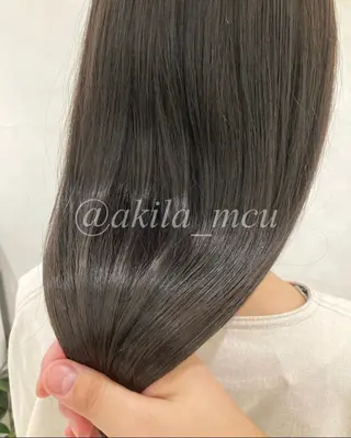 セミロング カラー ヘアアレンジ エグチ アキラのヘアスタイル