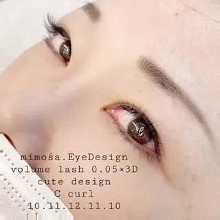 マツエク・マツパ mimośa. EyeDesignのマツエク・マツパデザイン