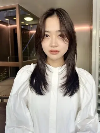 セミロング 本田 聖のヘアスタイル