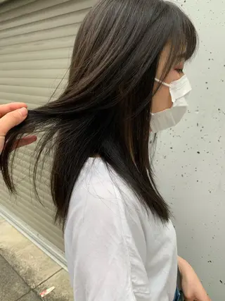 セミロング 似合わせカラー🫶 小川千波のヘアスタイル